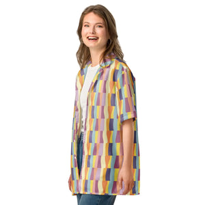 Oversized Pastel Pattern Shirt - Moisture Wicking - Dipaliz - Shirts - 2xs