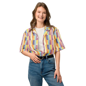 Oversized Pastel Pattern Shirt - Moisture Wicking - Dipaliz - Shirts - 2xs