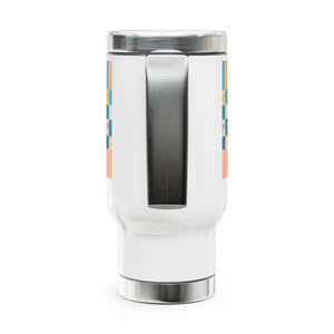 Pastel Pattern Stainless Steel Travel Mug - Spill Resistant - Dipaliz - 14oz - Mugs