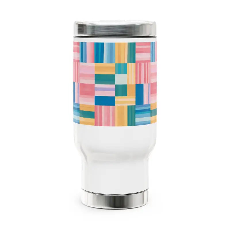 Stylish Pastel Pattern Stainless Steel Travel Mug 14oz