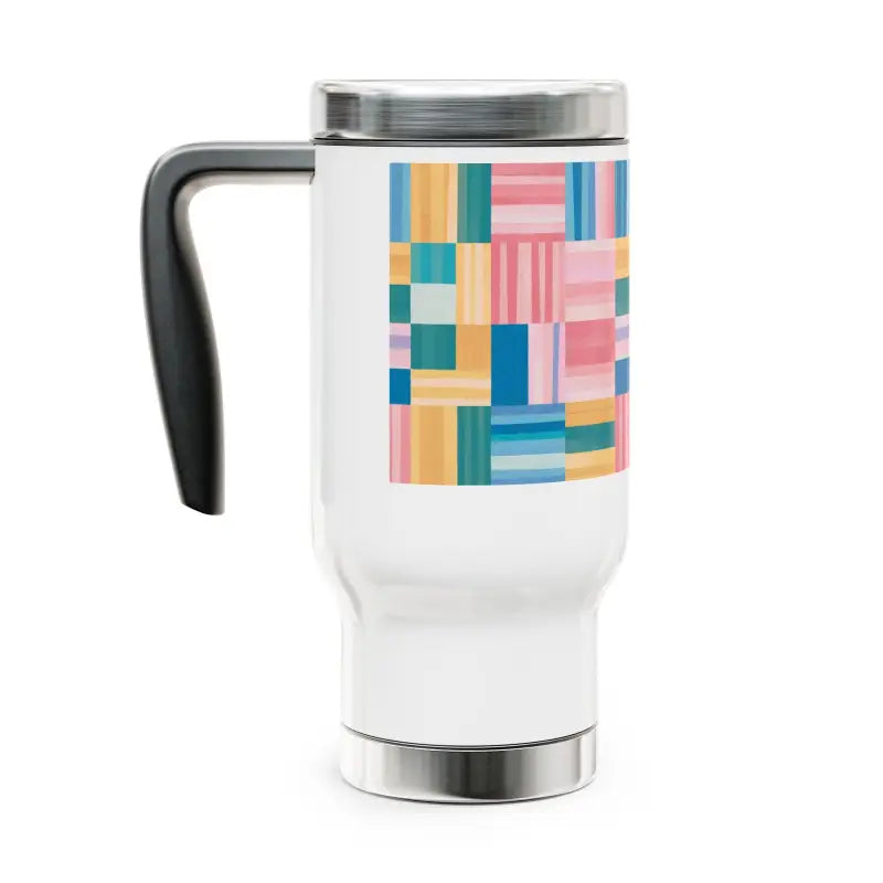 Stylish Pastel Pattern Stainless Steel Travel Mug 14oz