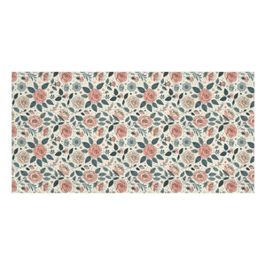 Pastel Pink Roses – Mink-cotton Beach Towel - Dipaliz - Bath Towels