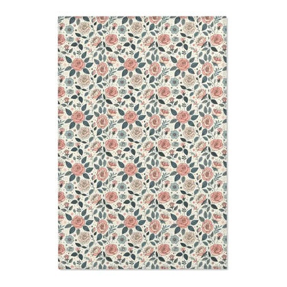 Transform your Space with Pastel Rose Flower Area Rugs - 24’’ × 36’’ Home Decor