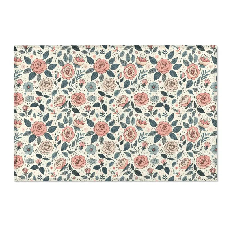 Transform your Space with Pastel Rose Flower Area Rugs - 36’’ × 24’’ Home Decor