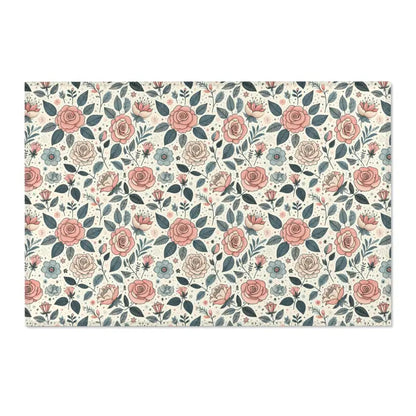 Transform your Space with Pastel Rose Flower Area Rugs - 36’’ × 24’’ Home Decor