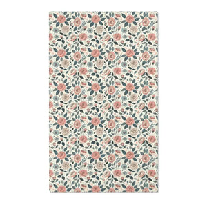 Pastel Rose Flower Area Rugs Polyester Chenille - Dipaliz - 36’’ × 60’’