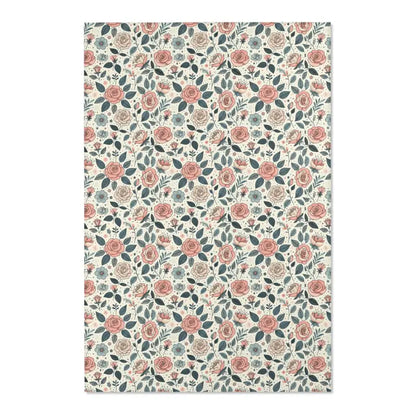 Transform your Space with Pastel Rose Flower Area Rugs - 48’’ × 72’’ Home Decor