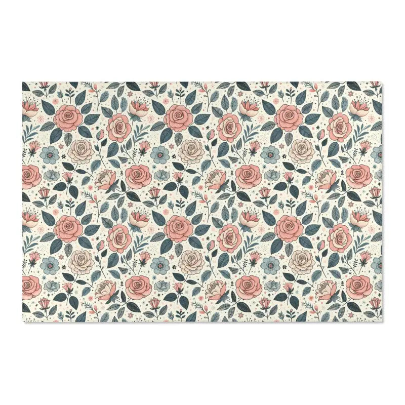 Transform your Space with Pastel Rose Flower Area Rugs - 72’’ × 48’’ Home Decor