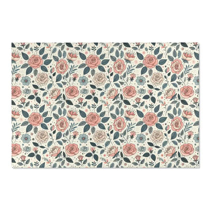 Transform your Space with Pastel Rose Flower Area Rugs - 72’’ × 48’’ Home Decor