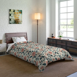 Pastel Rose Comforter – Trendy Elegance - Dipaliz - Quilts & Comforters
