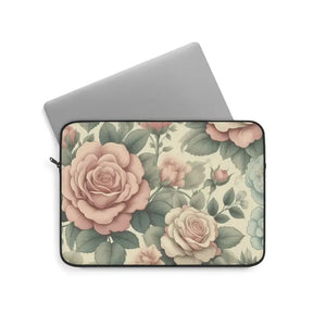 Pastel Roses Laptop Sleeve - Chic Tech Protection - Dipaliz - Bags
