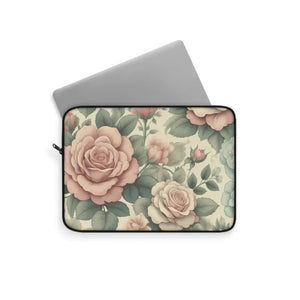 Pastel Roses Laptop Sleeve - Chic Tech Protection - Dipaliz - Bags