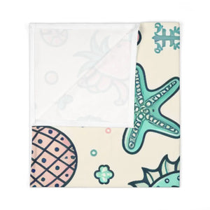 Sea Creatures Baby Swaddle Blanket Jersey Polyester - Dipaliz - Swaddling Blankets