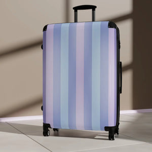 Pastel Stripe Carry-on - Lightweight Travel Luggage - Dipaliz - Suitcases