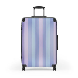 Pastel Stripe Carry-on - Lightweight Travel Luggage - Dipaliz - Suitcases