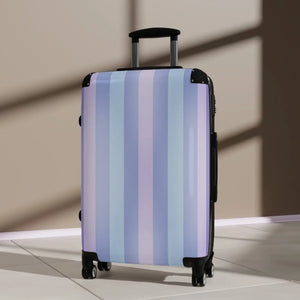 Pastel Stripe Carry-on - Lightweight Travel Luggage - Dipaliz - Suitcases