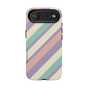 Pastel Stripe Tough Magnetic Phone Case - Iphone 17 Air / Matte