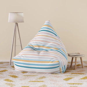 Pastel Stripes Bean Bag Covers – Durable Fabric - Dipaliz - Slipcovers