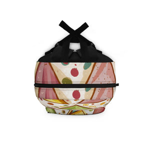 Pastel Triangles Backpack - Durable Polyester - Dipaliz - Backpacks