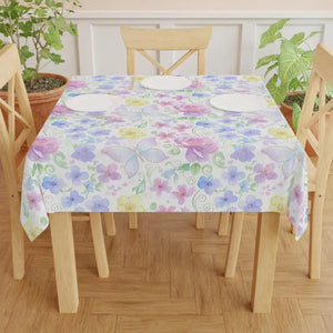 Lightweight Polyester Tablecloth Soft Pastels Trendy Cottage Dipaliz - one Size / White - Tablecloths