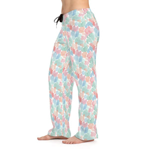 Pastel Watercolor Hearts Pajama Pants - Dreamy Sleepwear - Dipaliz - Pajamas