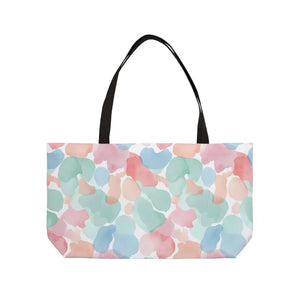 Bags - Pastel Watercolor Weekender Tote Bag - Floral Beach Travel - Dipaliz 24’’ × 13’’