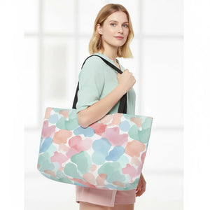 Pastel Watercolor Weekender Tote - Spacious Floral - Dipaliz - Luggage & Bags