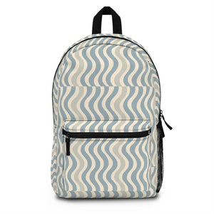Pastel Wavy School Backpack - Travel Pack - Dipaliz - Backpacks