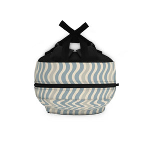 Pastel Wavy School Backpack - Travel Pack - Dipaliz - Backpacks