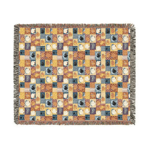 Chevron and concentric diamond patches on the DipaliZ patchwork blanket