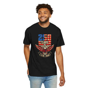 Patriotic 250 Years of Freedom T-shirt, 1776–2026 Eagle & American Flag Design - T-shirts - m