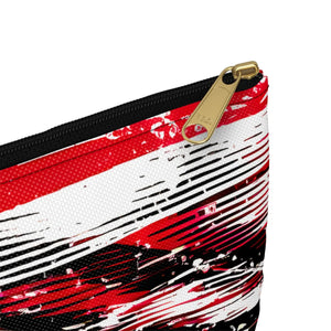 Bold American Flag Accessory Pouch - Travel Organizer - Dipaliz - Cosmetic & Toiletry Bags