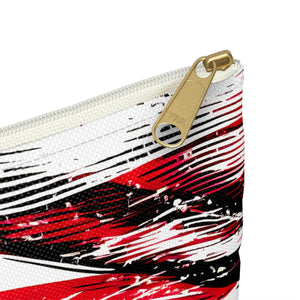 Bold American Flag Accessory Pouch - Travel Organizer - Dipaliz - Cosmetic & Toiletry Bags