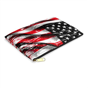 Bold American Flag Accessory Pouch - Travel Organizer - Dipaliz - Cosmetic & Toiletry Bags