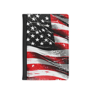 American Flag Passport Cover - Cruelty-free Faux Leather - Dipaliz - Travel Wallets