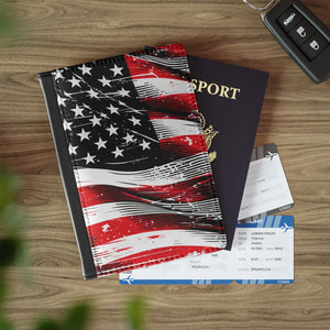 American Flag Passport Cover - Cruelty-free Faux Leather - Dipaliz - Travel Wallets
