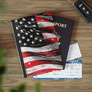 Flag Passport Cover with Patriotic Flair - Dipaliz - 3.9’’ x 5.8’’ / Black - Travel Wallets