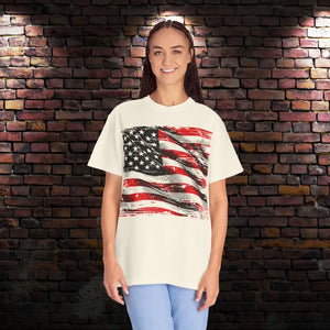 Bold Patriotic American Flag T-shirt - Garment-dyed - Dipaliz - T-shirts