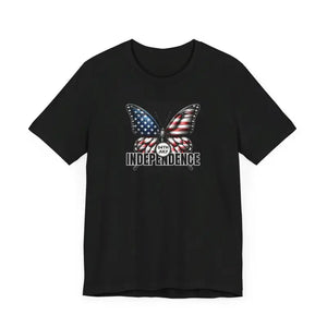 Patriotic Butterfly Tee Sustainable Style Soft Fit Dipaliz - T-shirts