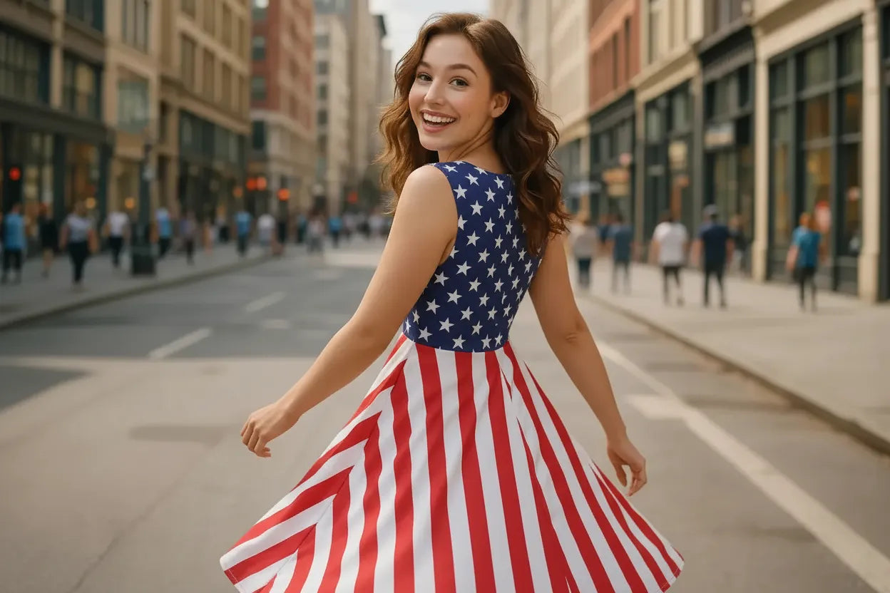 Patriotic Dress Model