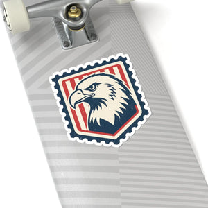 Patriotic Eagle Shield Sticker Retro American Bald Kiss-cut Decal - Decorative Stickers