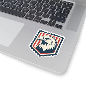 Patriotic Eagle Shield Sticker Retro American Bald Kiss-cut Decal - Decorative Stickers