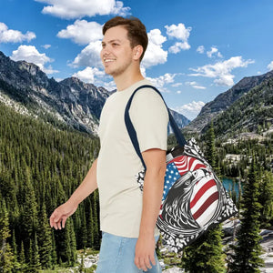 Patriotic Eagle Tote Bag Usa Flag Design Bold Style - Dipaliz - Shopping Totes