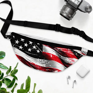 Patriotic Fanny Pack Usa Flag Design All-day Comfort - Dipaliz - one Size - Packs