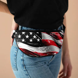 Patriotic Fanny Pack Usa Flag Design All-day Comfort - Dipaliz - one Size - Packs