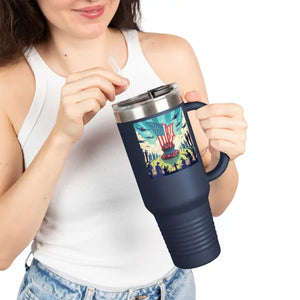 Insulated Travel Mug Ice Cold Drinks Road Trips Dipaliz - Tumblers