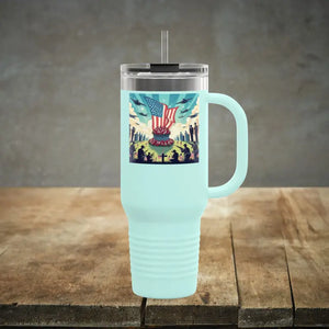 Insulated Travel Mug Ice Cold Drinks Road Trips Dipaliz - 40oz / Teal - Tumblers