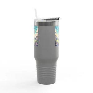 Insulated Travel Mug Ice Cold Drinks Road Trips Dipaliz - 40oz / Dark Gray - Tumblers