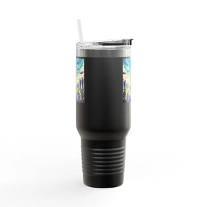 Insulated Travel Mug Ice Cold Drinks Road Trips Dipaliz - 40oz / Black - Tumblers