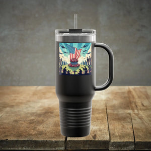 Patriotic Insulated Travel Mug - 40oz Road Trips Drinks - Dipaliz - Tumblers